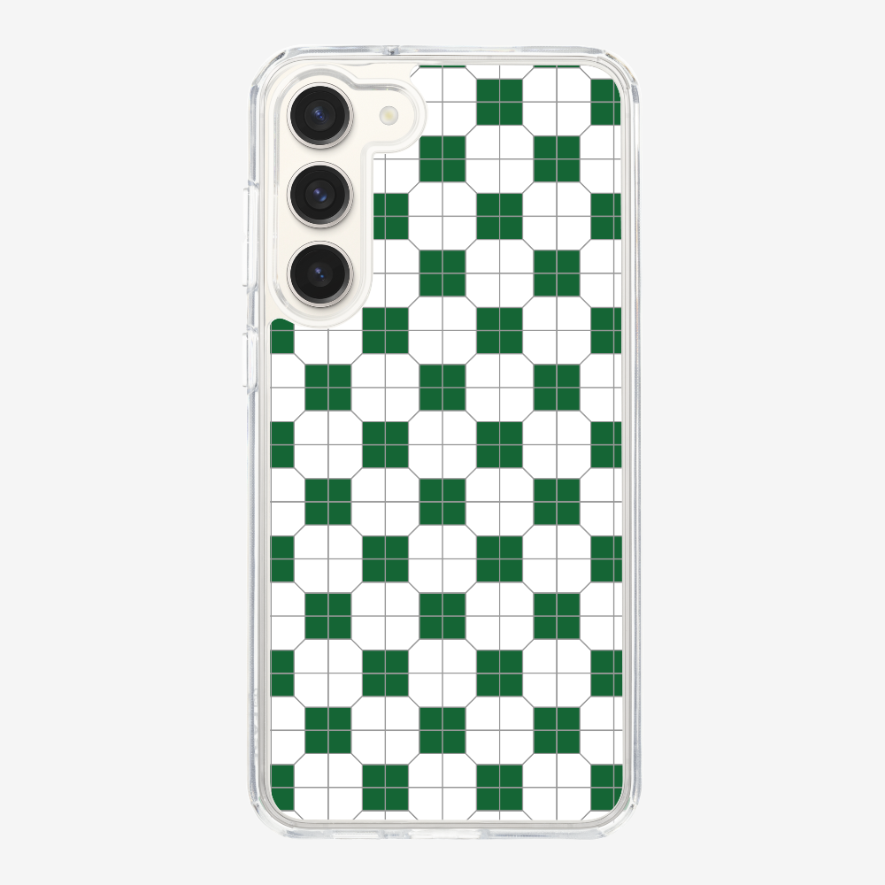 White-green Mosaic Tile Phone Case