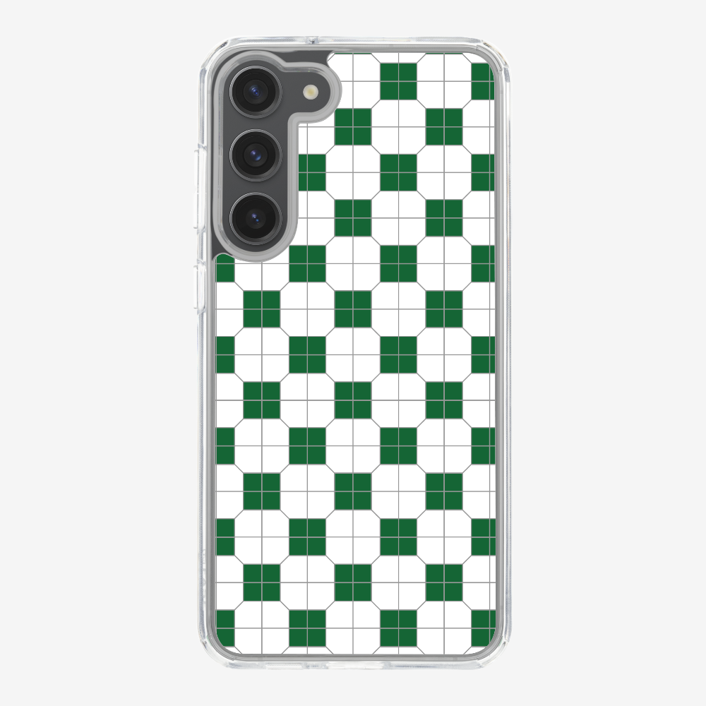 White-green Mosaic Tile Phone Case