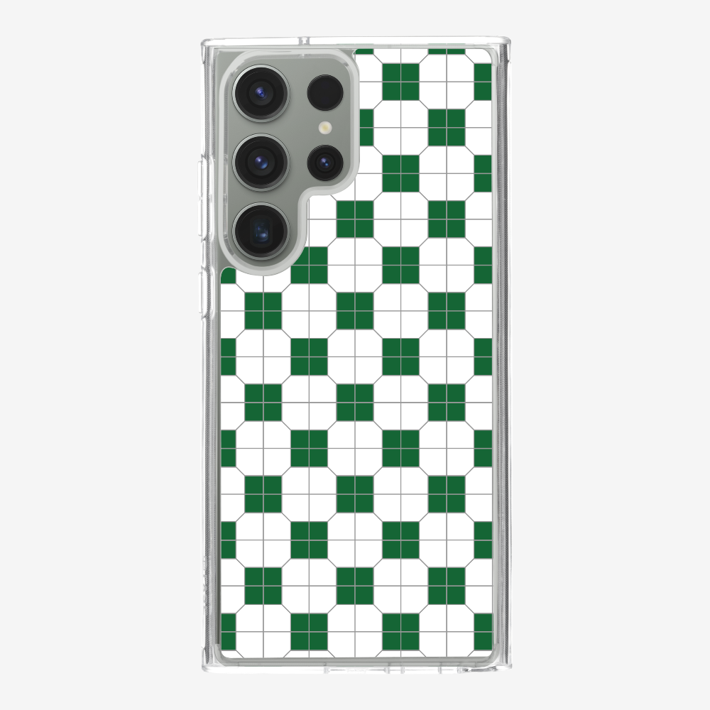 White-green Mosaic Tile Phone Case