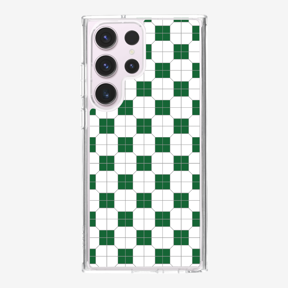 White-green Mosaic Tile Phone Case