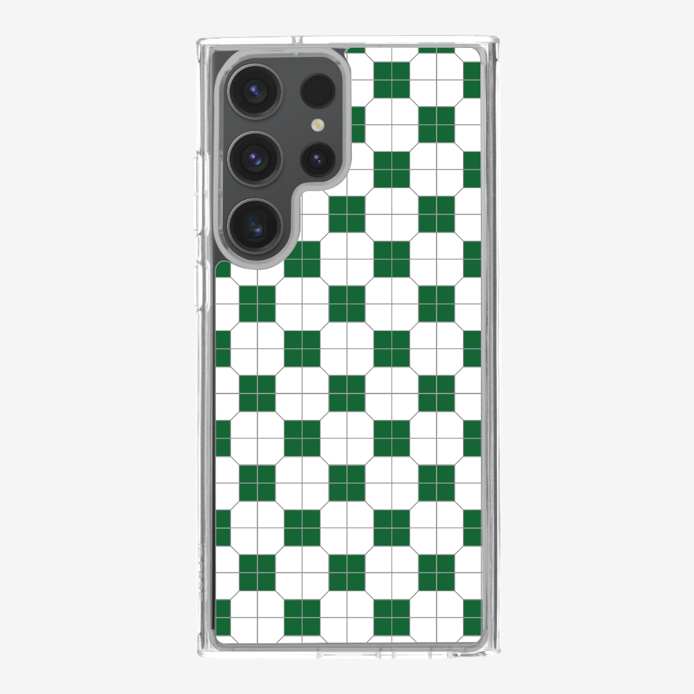 White-green Mosaic Tile Phone Case