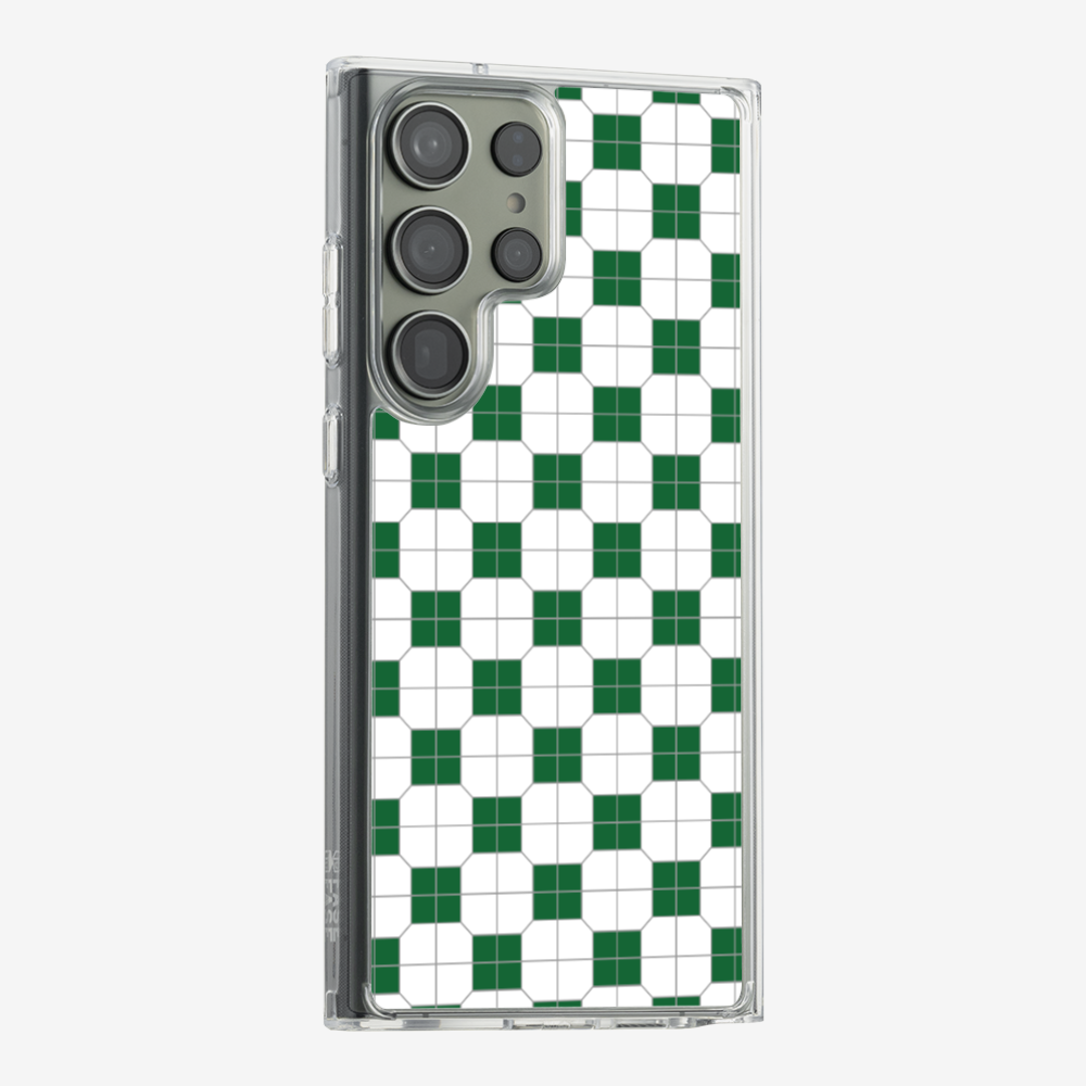 White-green Mosaic Tile Phone Case