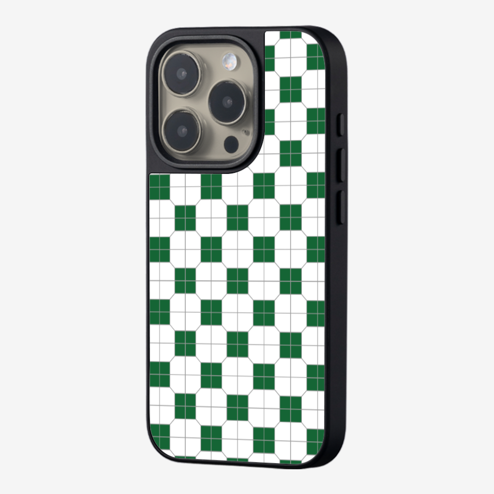 White-green Mosaic Tile Phone Case