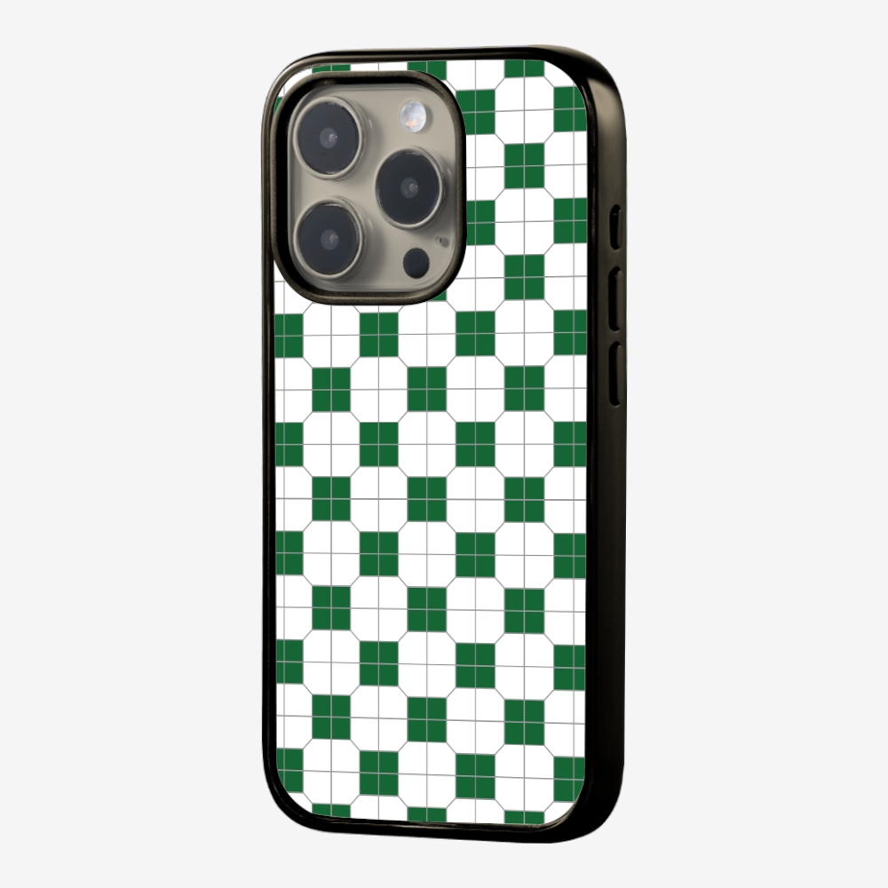 White-green Mosaic Tile Phone Case