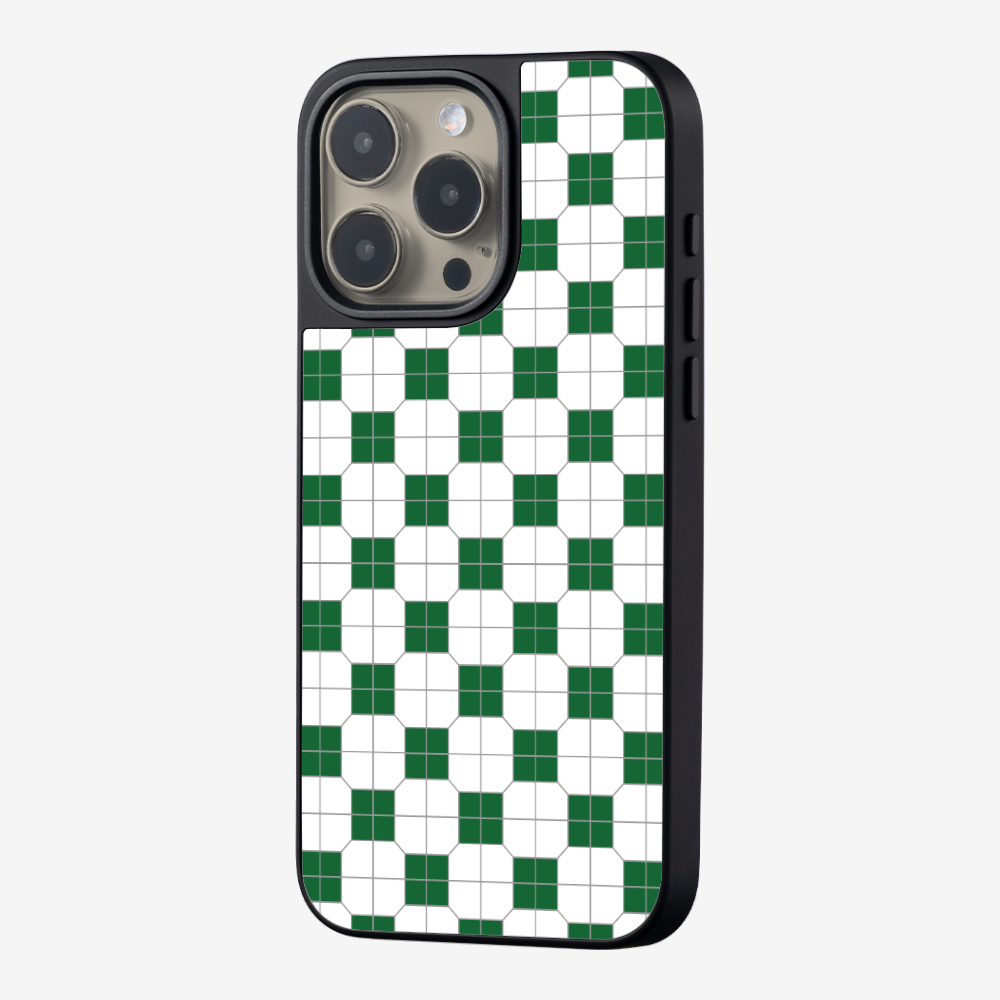 White-green Mosaic Tile Phone Case