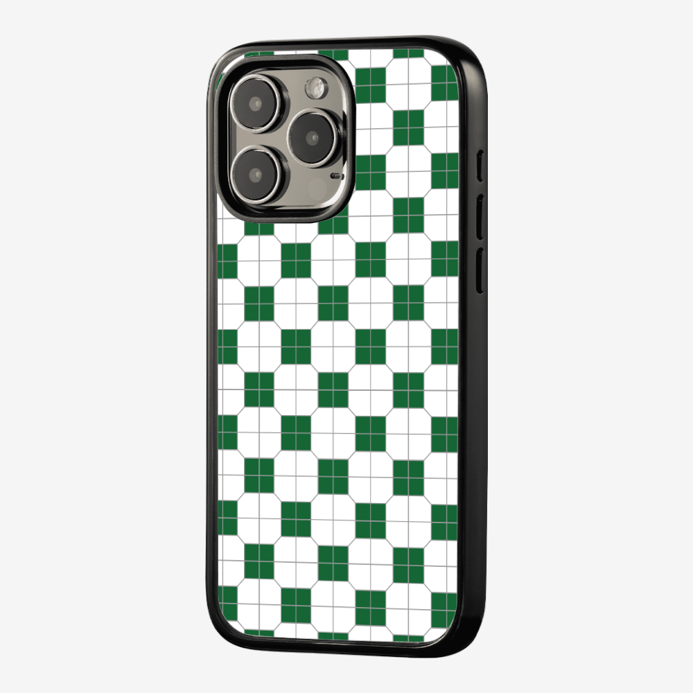 White-green Mosaic Tile Phone Case