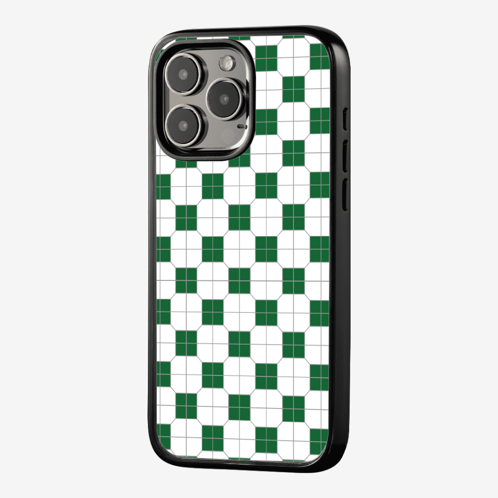 White-green Mosaic Tile Phone Case