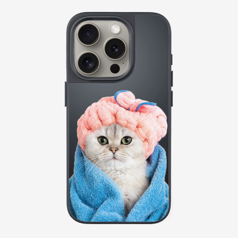 Cute White Kitten (Transparent) Phone Case