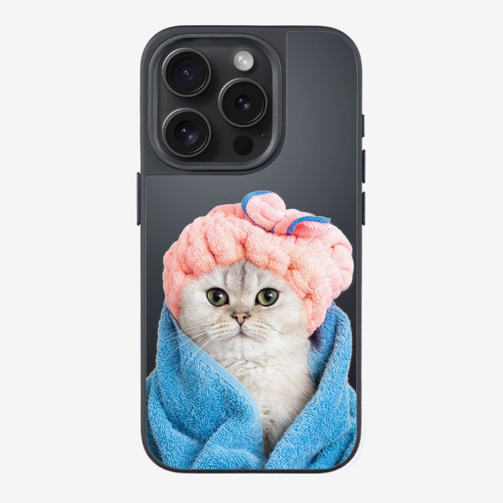 Cute White Kitten (Transparent) Phone Case