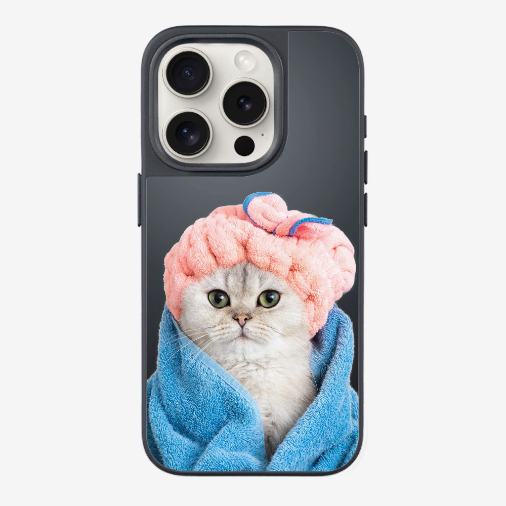 Cute White Kitten (Transparent) Phone Case