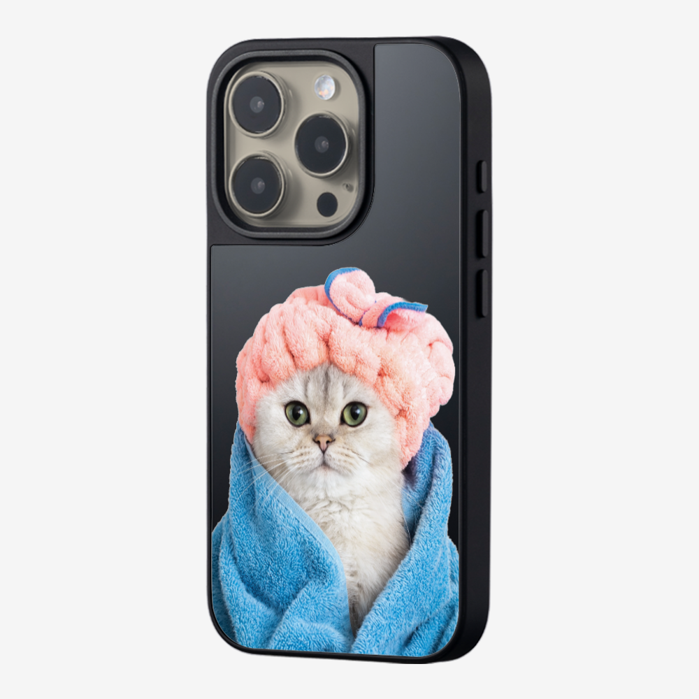 Cute White Kitten (Transparent) Phone Case