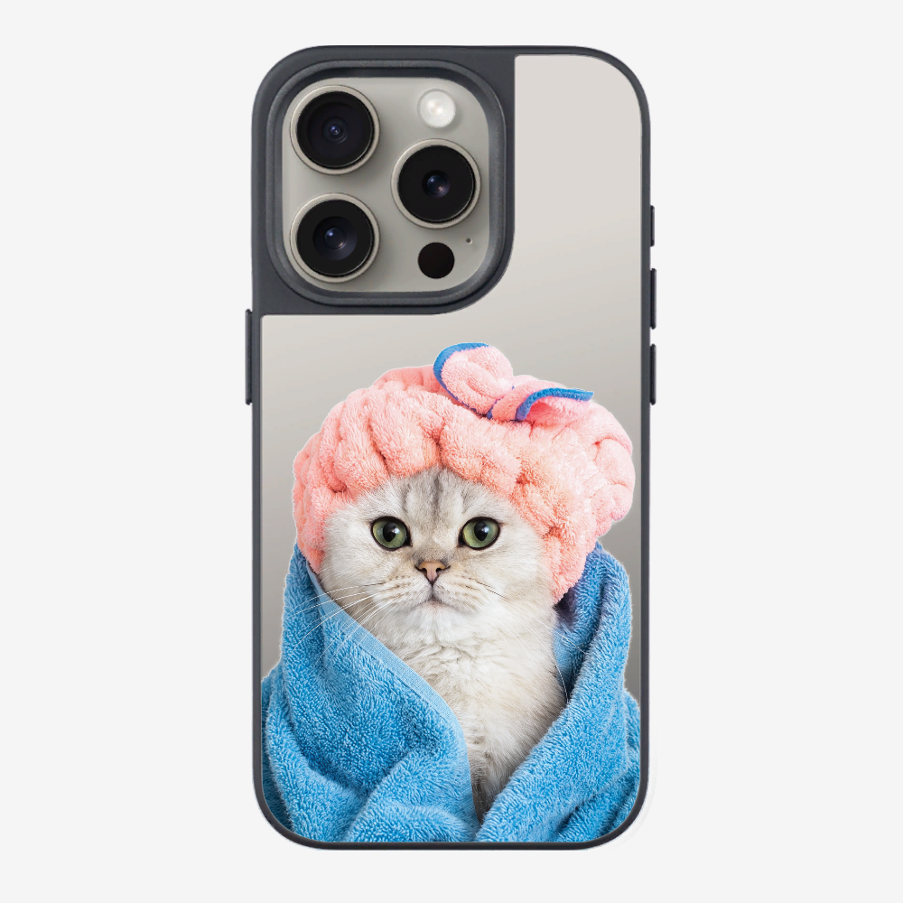 Cute White Kitten (Transparent) Phone Case