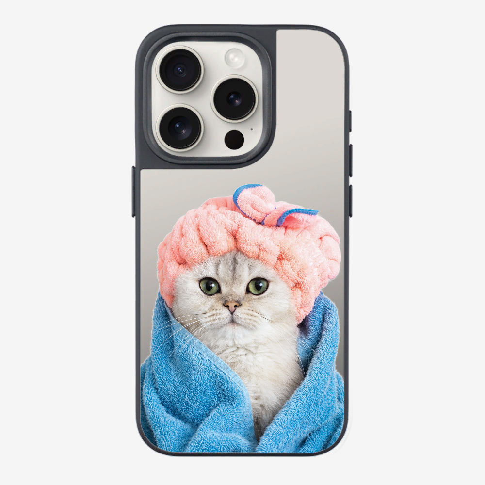 Cute White Kitten (Transparent) Phone Case