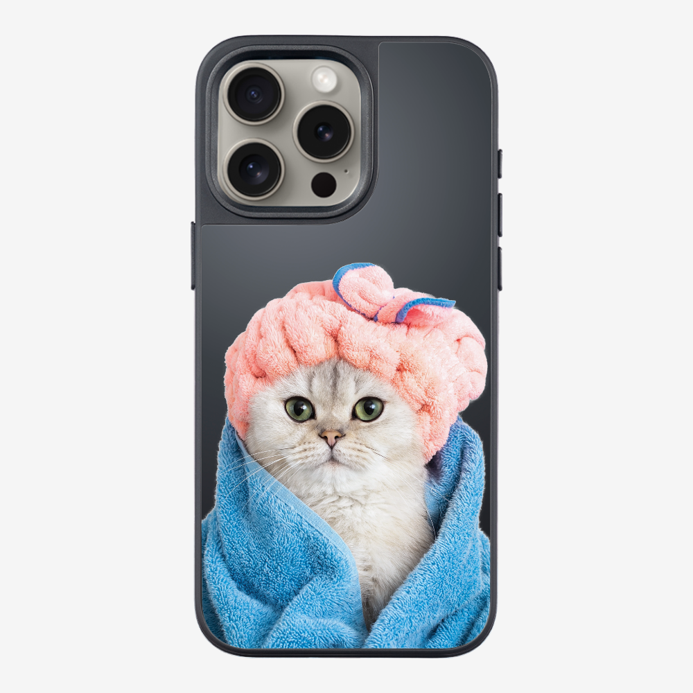 Cute White Kitten (Transparent) Phone Case