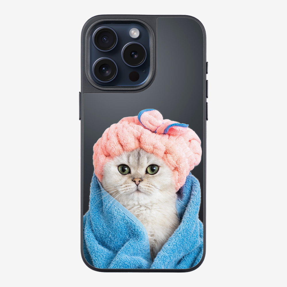 Cute White Kitten (Transparent) Phone Case