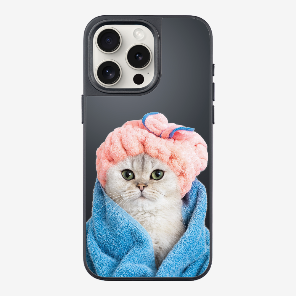 Cute White Kitten (Transparent) Phone Case