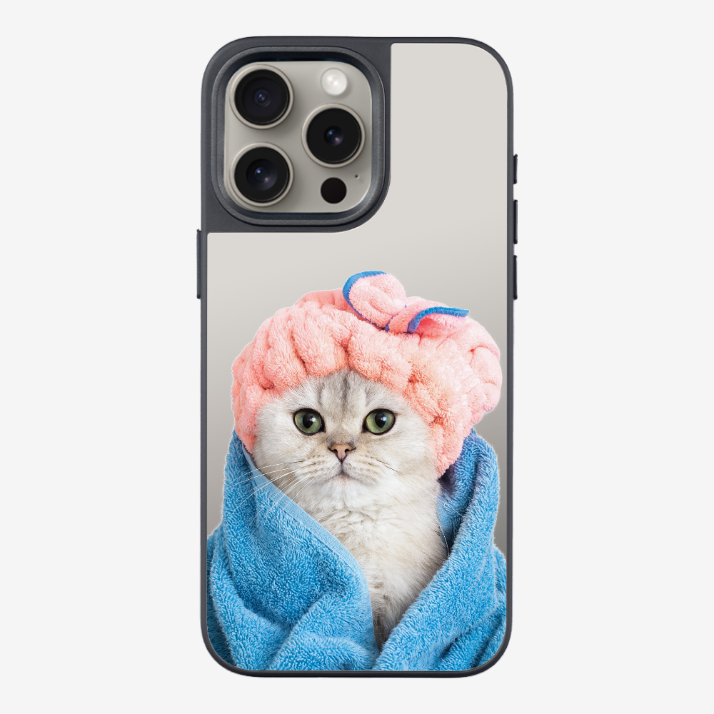 Cute White Kitten (Transparent) Phone Case