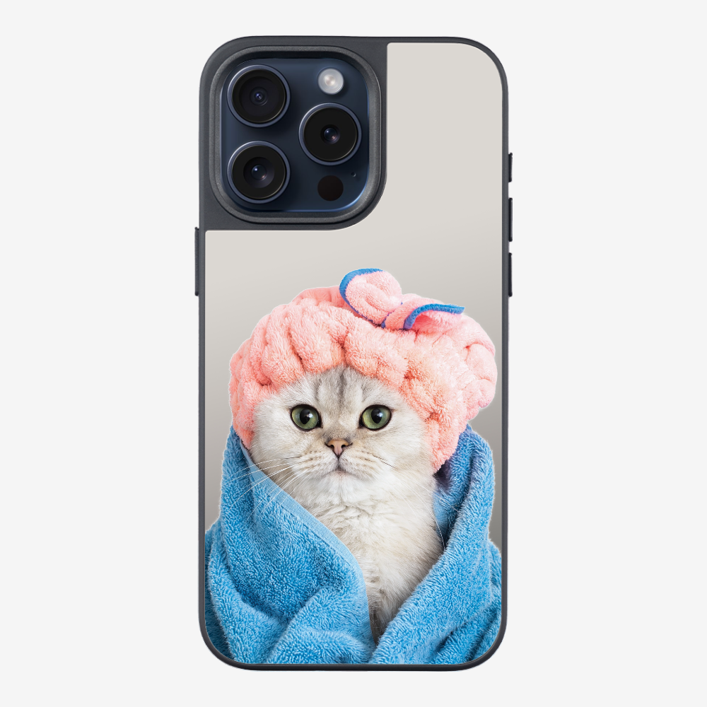 Cute White Kitten (Transparent) Phone Case