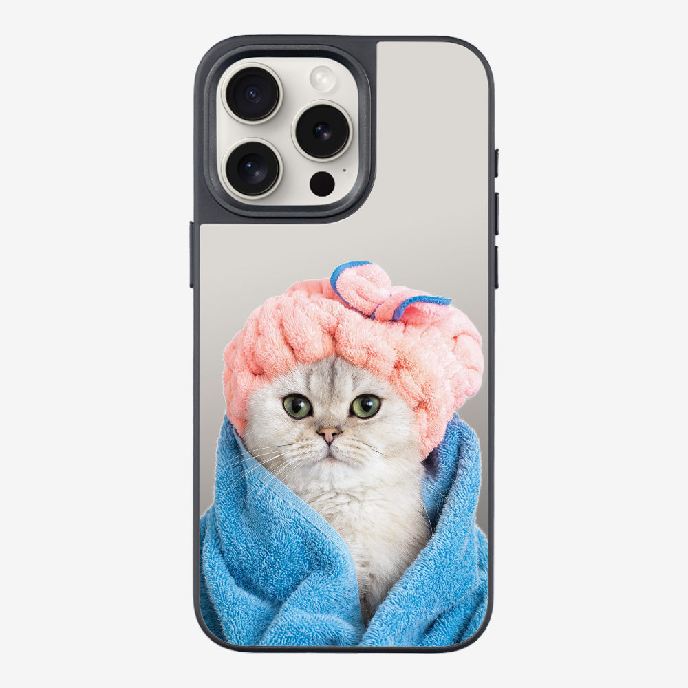 Cute White Kitten (Transparent) Phone Case