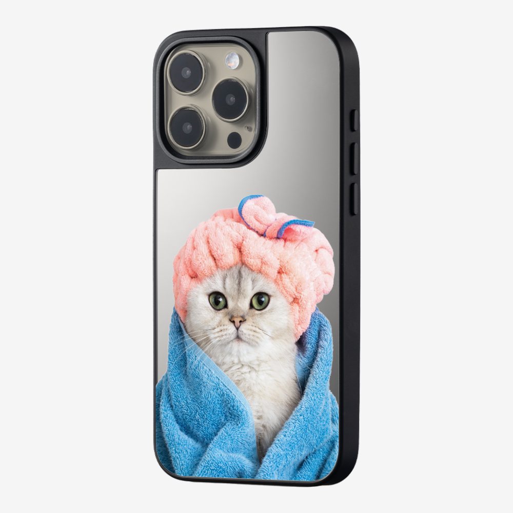 Cute White Kitten (Transparent) Phone Case