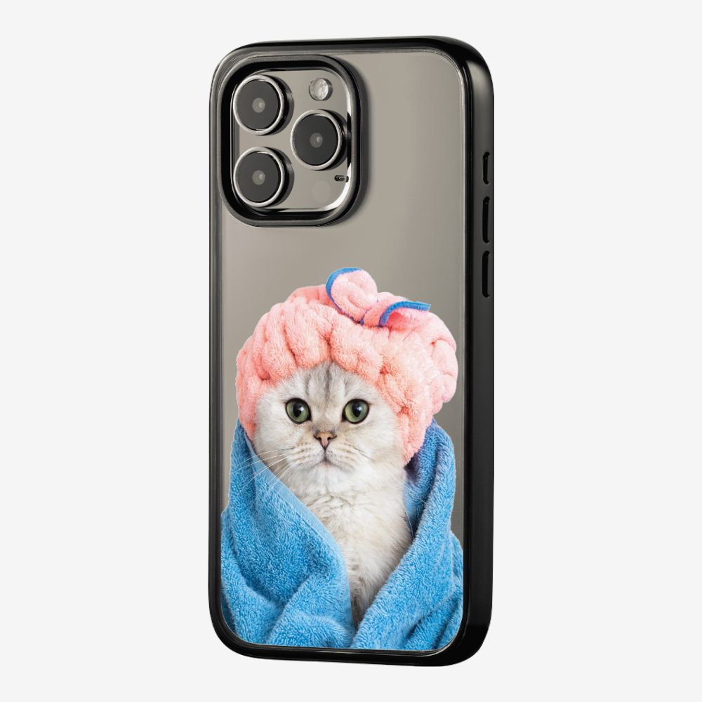 Cute White Kitten (Transparent) Phone Case