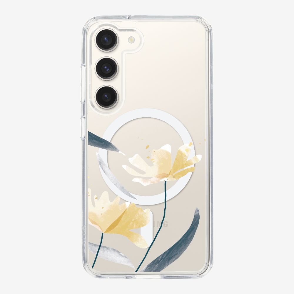 Golden Spring Floral (Transparent) Phone Case