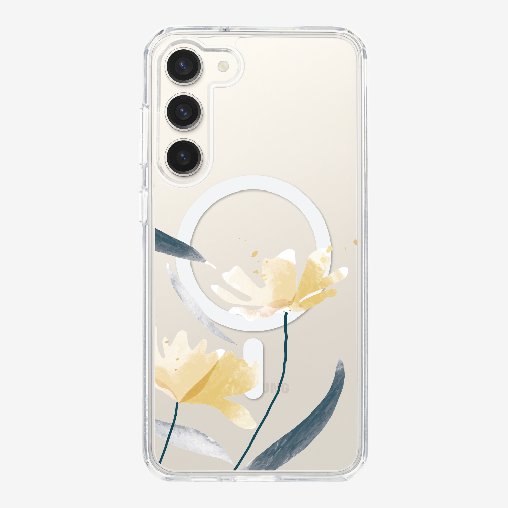 Golden Spring Floral (Transparent) Phone Case