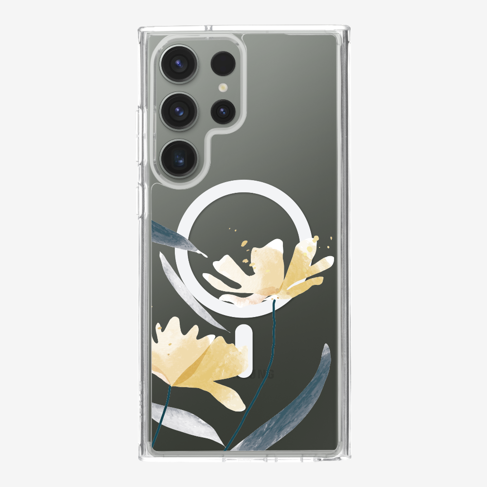 Golden Spring Floral (Transparent) Phone Case