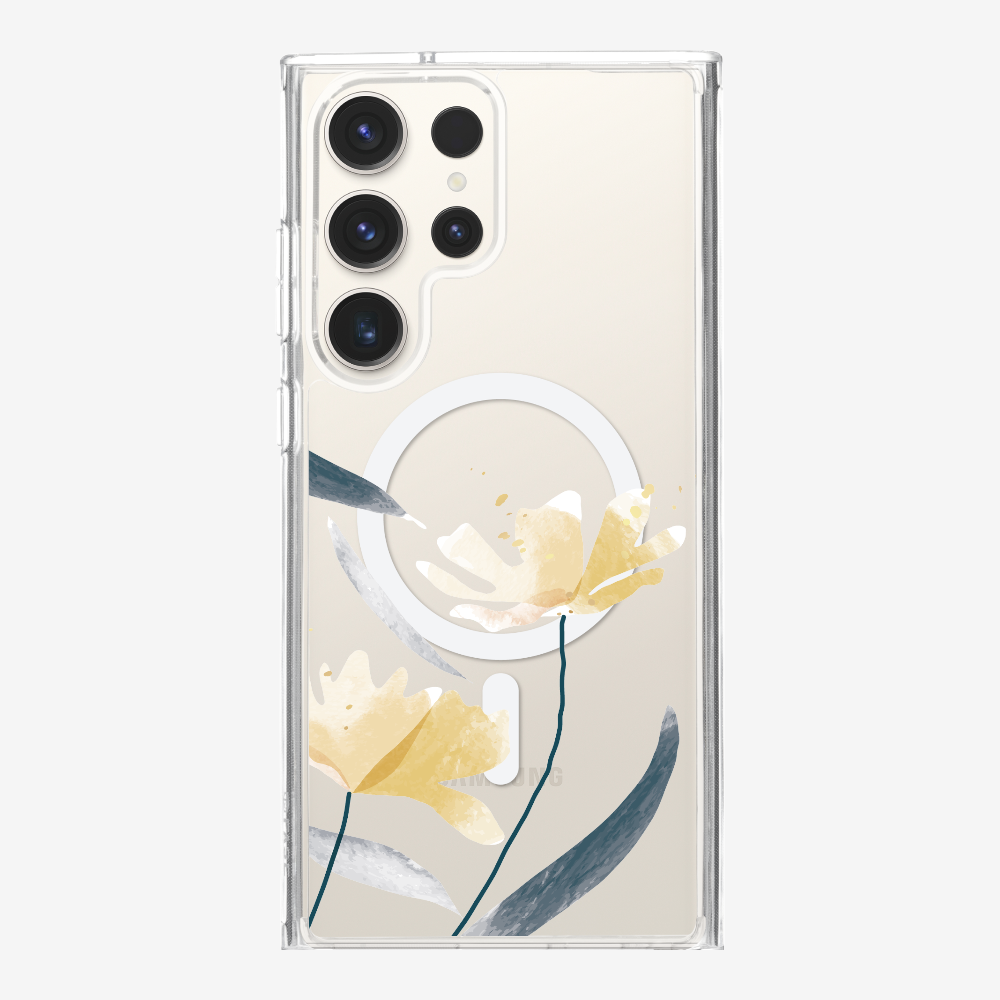 Golden Spring Floral (Transparent) Phone Case