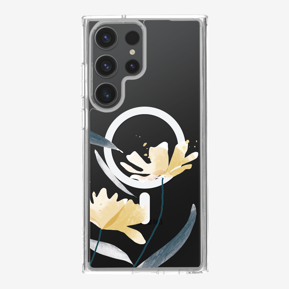 Golden Spring Floral (Transparent) Phone Case