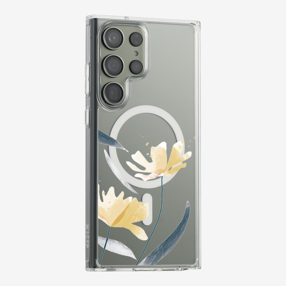 Golden Spring Floral (Transparent) Phone Case