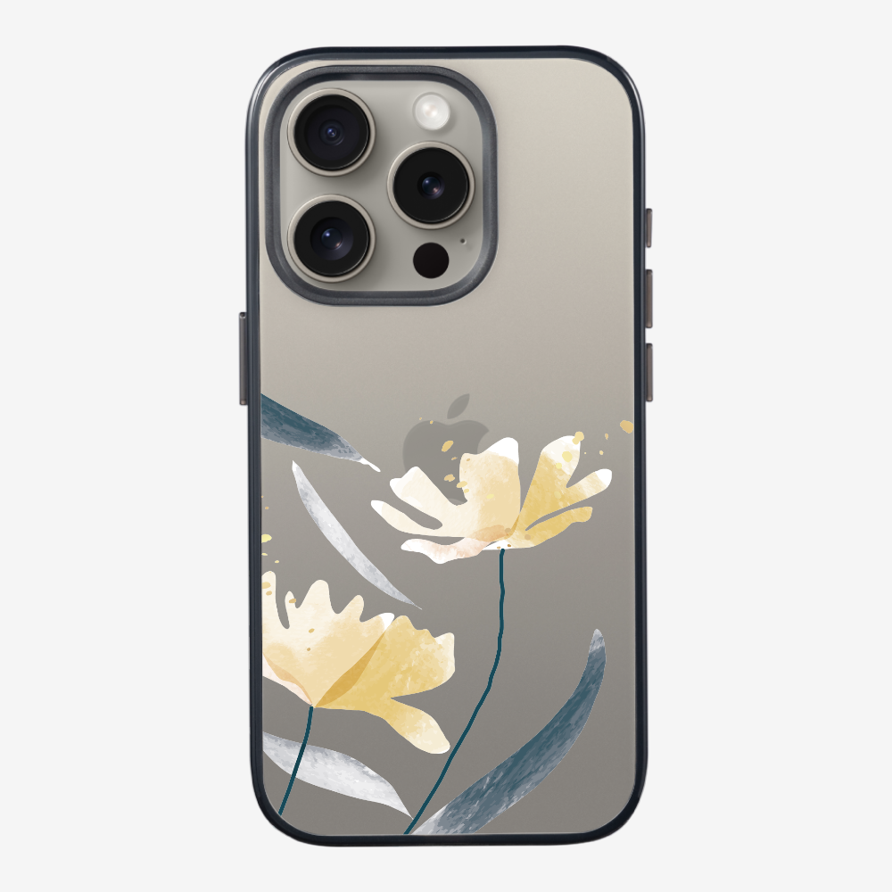 Golden Spring Floral (Transparent) Phone Case