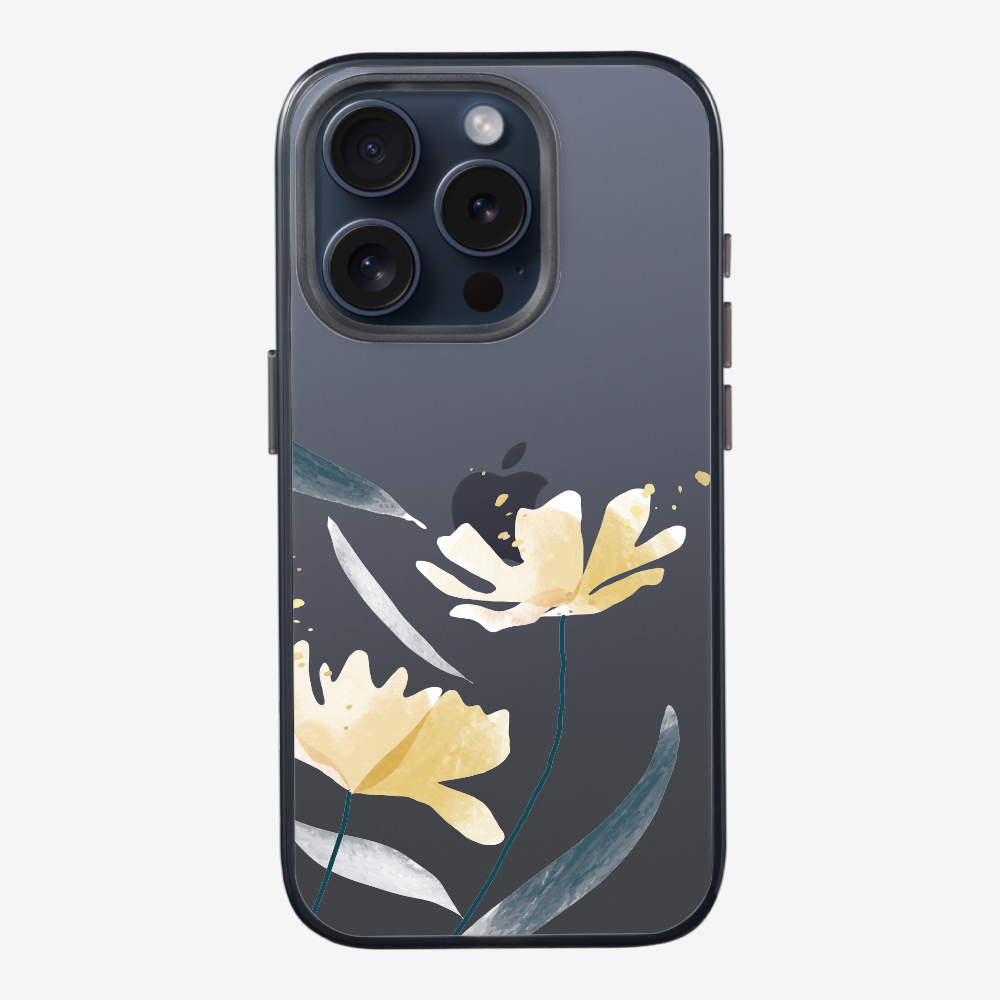 Golden Spring Floral (Transparent) Phone Case