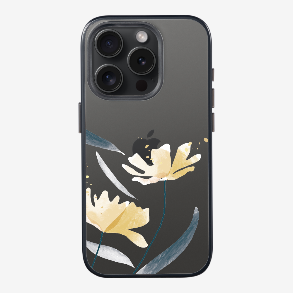 Golden Spring Floral (Transparent) Phone Case