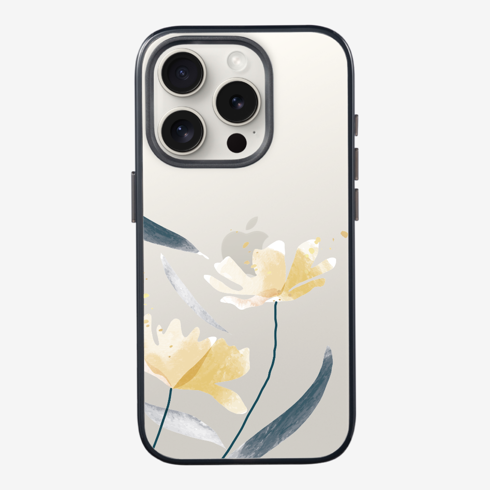 Golden Spring Floral (Transparent) Phone Case