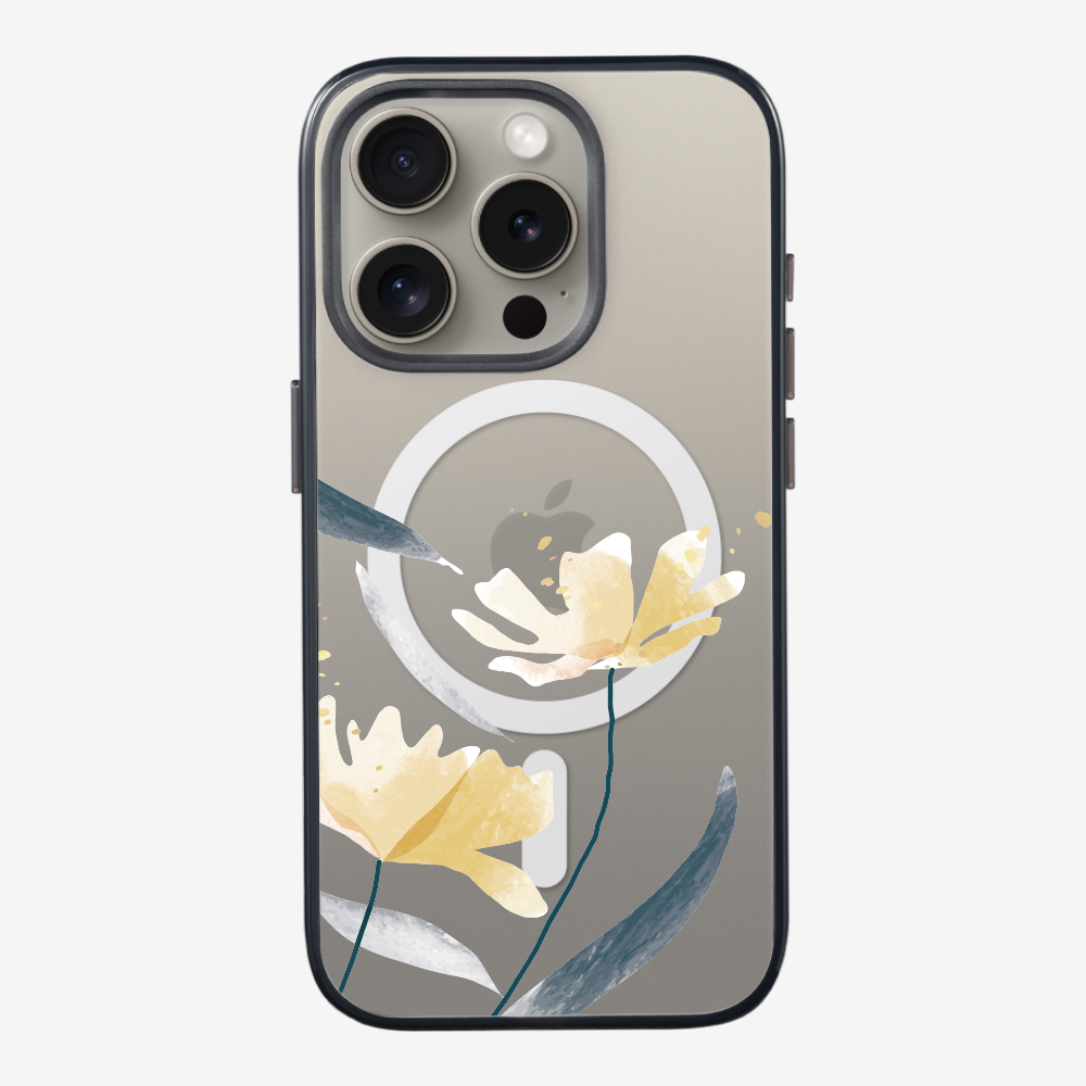 Golden Spring Floral (Transparent) Phone Case