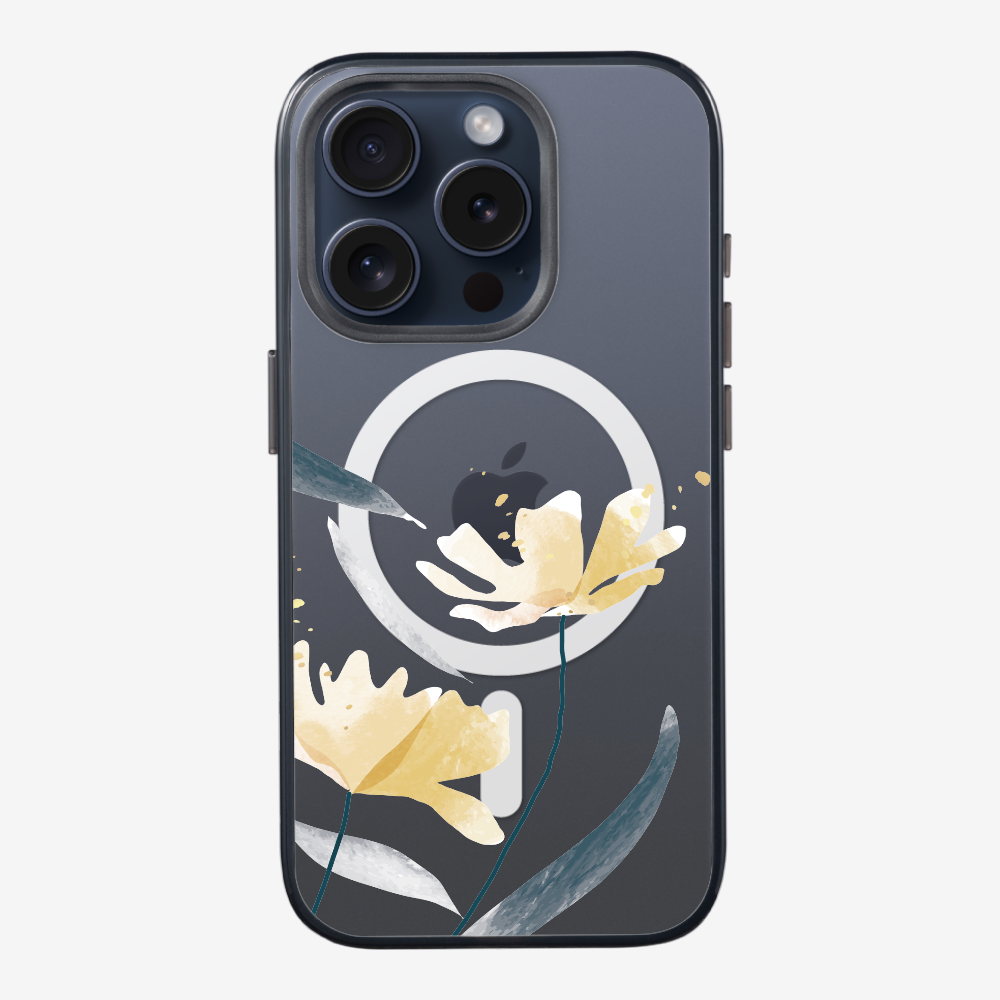 Golden Spring Floral (Transparent) Phone Case