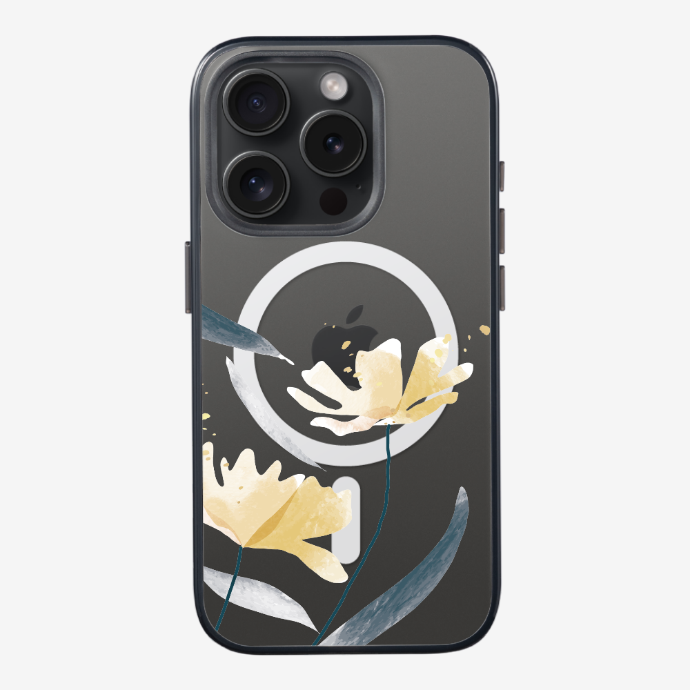 Golden Spring Floral (Transparent) Phone Case