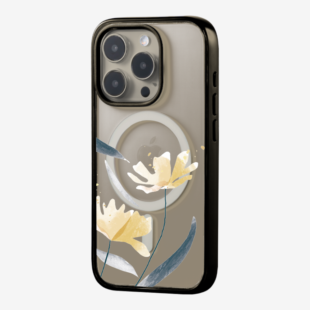 Golden Spring Floral (Transparent) Phone Case