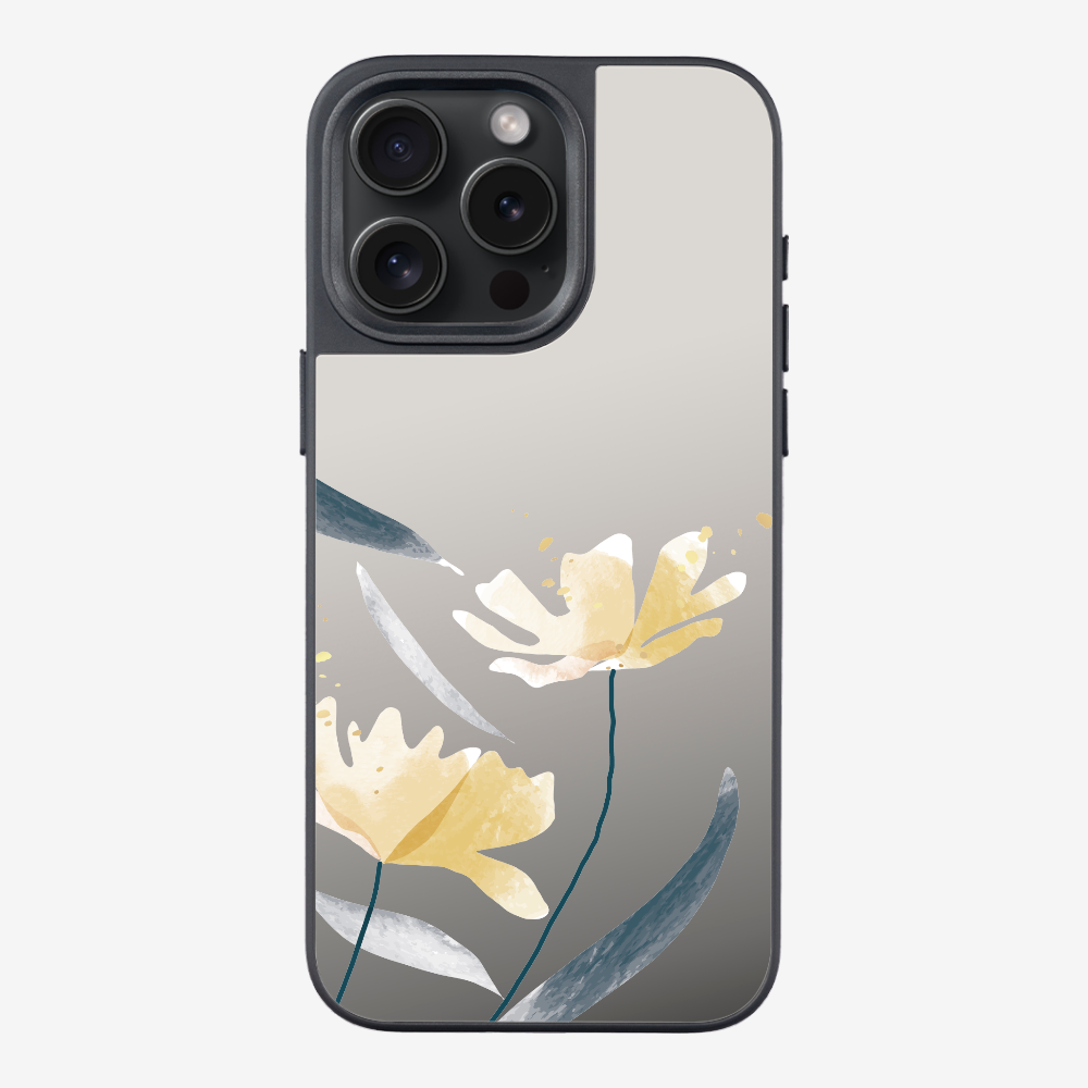 Golden Spring Floral (Transparent) Phone Case