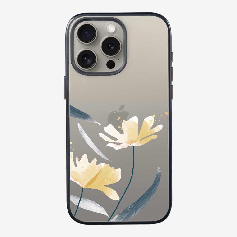 Golden Spring Floral (Transparent) Phone Case