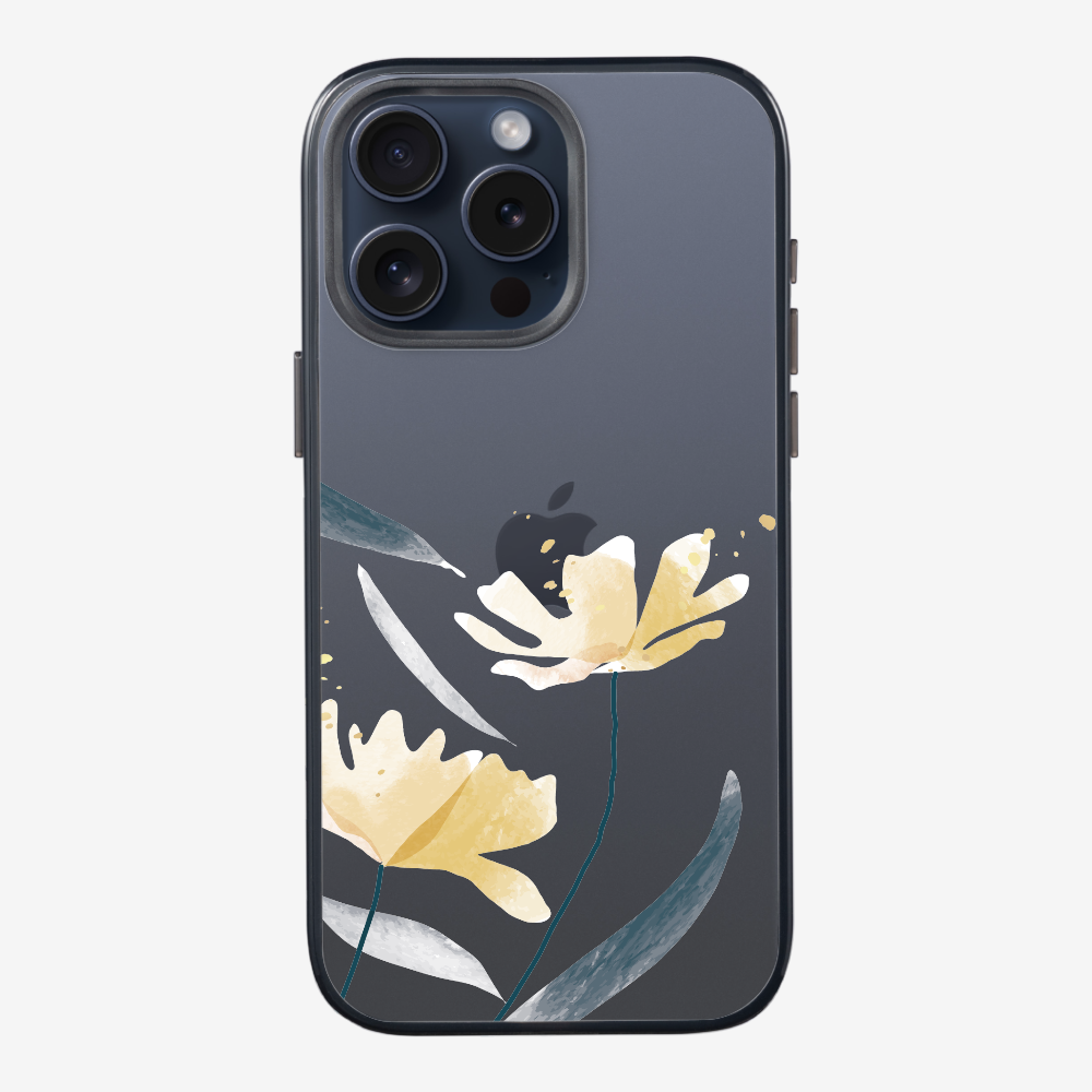 Golden Spring Floral (Transparent) Phone Case