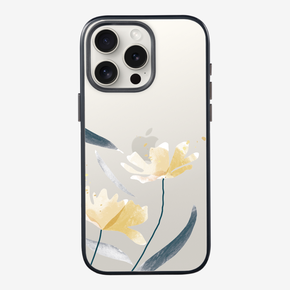 Golden Spring Floral (Transparent) Phone Case