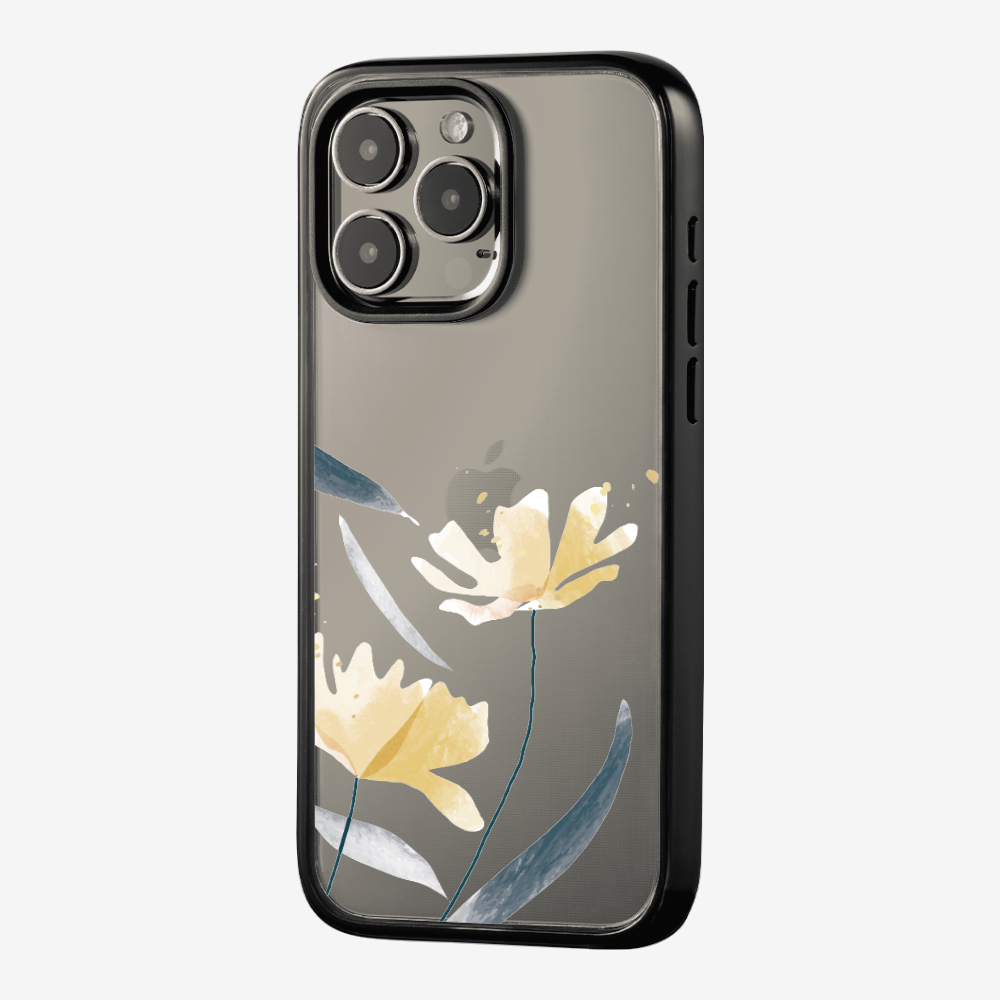 Golden Spring Floral (Transparent) Phone Case