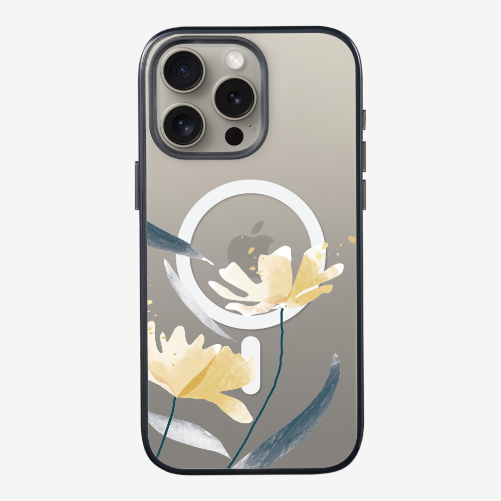 Golden Spring Floral (Transparent) Phone Case