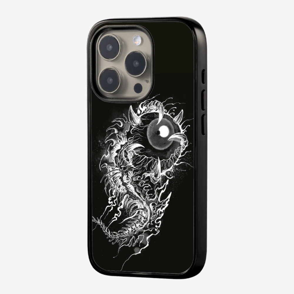 Fish Monster (Black) Phone Case