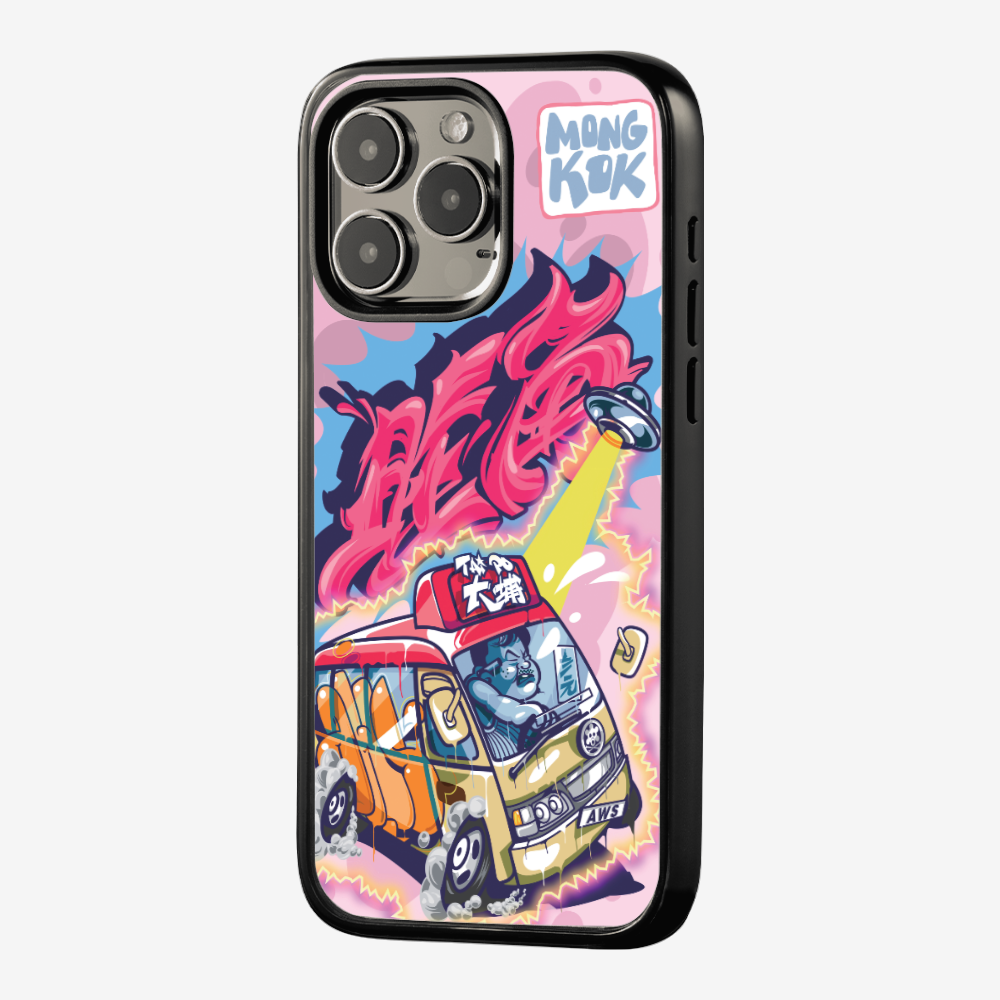 Red Minibus in Mong Kok Phone Case