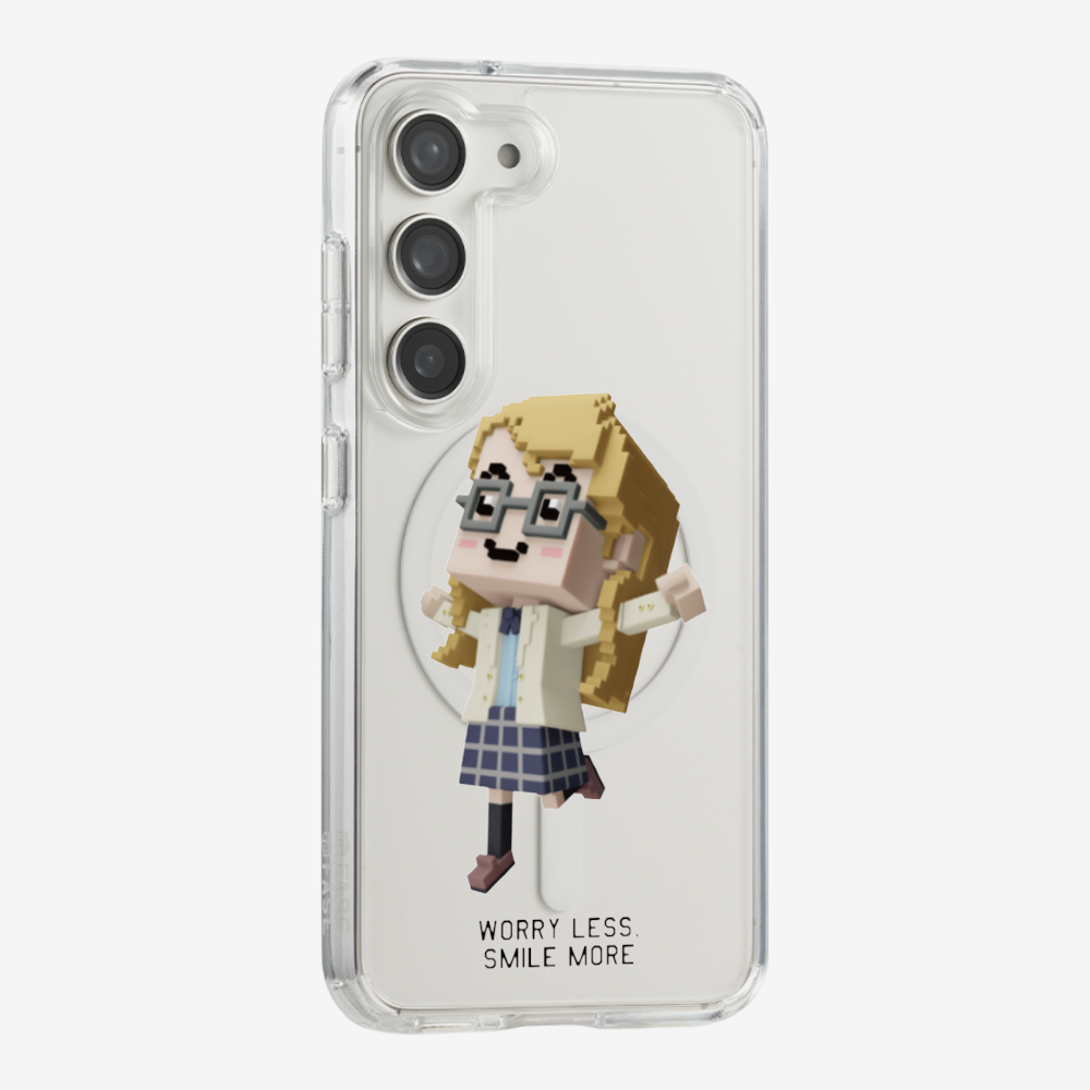 Worry Less, Smile More Phone Case