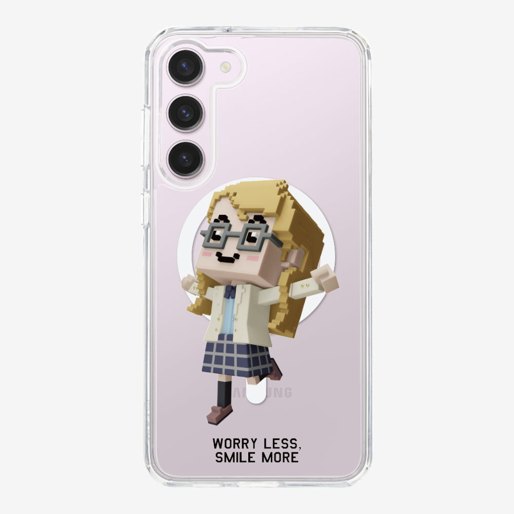 Worry Less, Smile More Phone Case