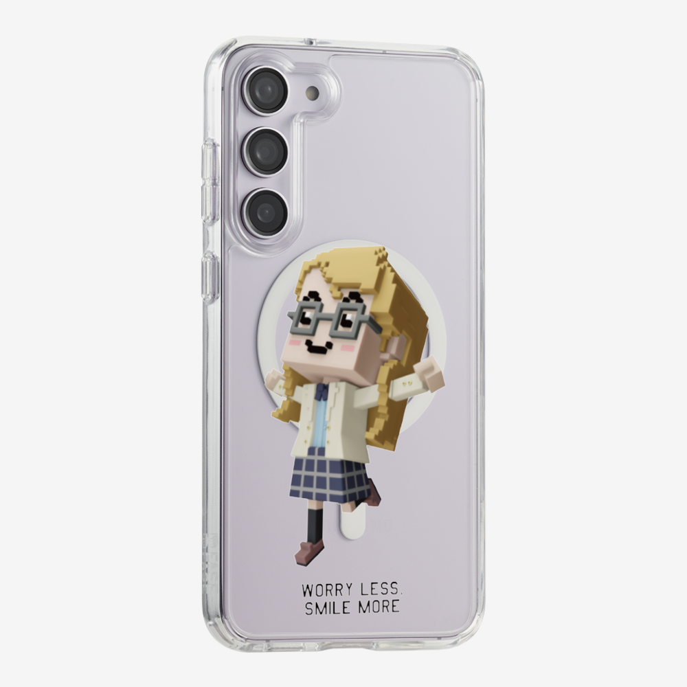 Worry Less, Smile More Phone Case